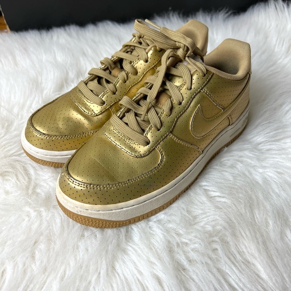Nike Other - Nike Air Force 1 One Gold Sneakers Shoes